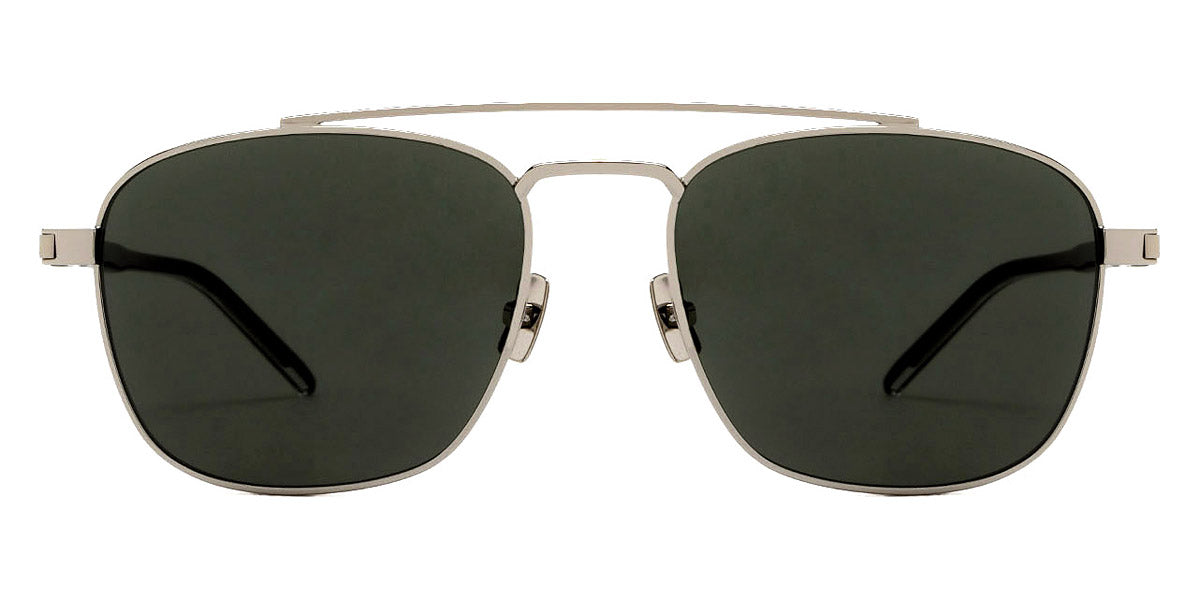 Saint Laurent® 665 SL 665 002 56 - Silver/Crystal / Gray Sunglasses