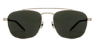 Saint Laurent® 665 SL 665 002 56 - Silver/Crystal / Gray Sunglasses