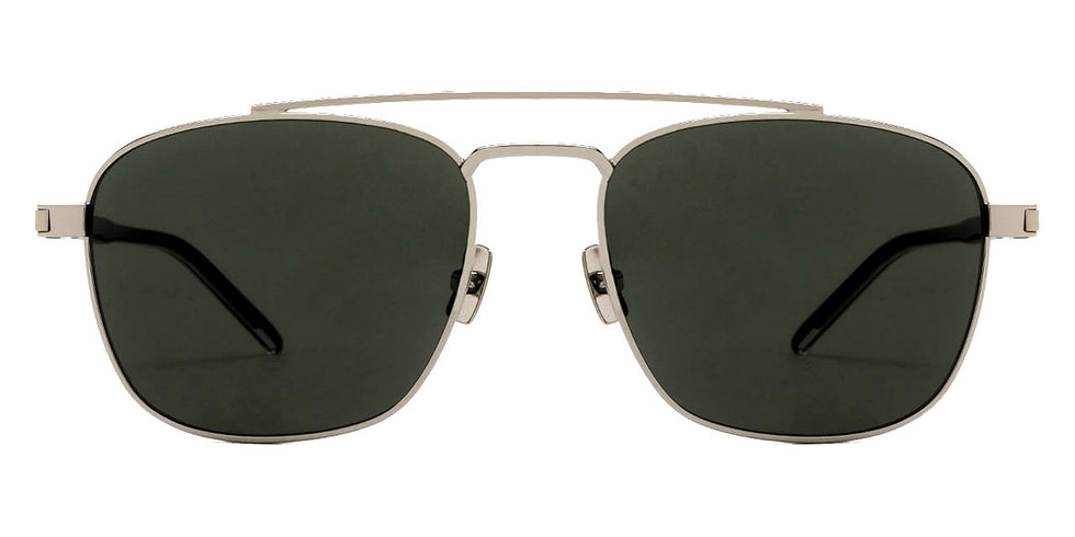 Saint Laurent® 665 SL 665 002 56 - Silver/Crystal / Gray Sunglasses