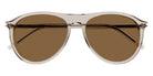 Saint Laurent® 667 SL 667 004 56 - Beige / Brown Sunglasses