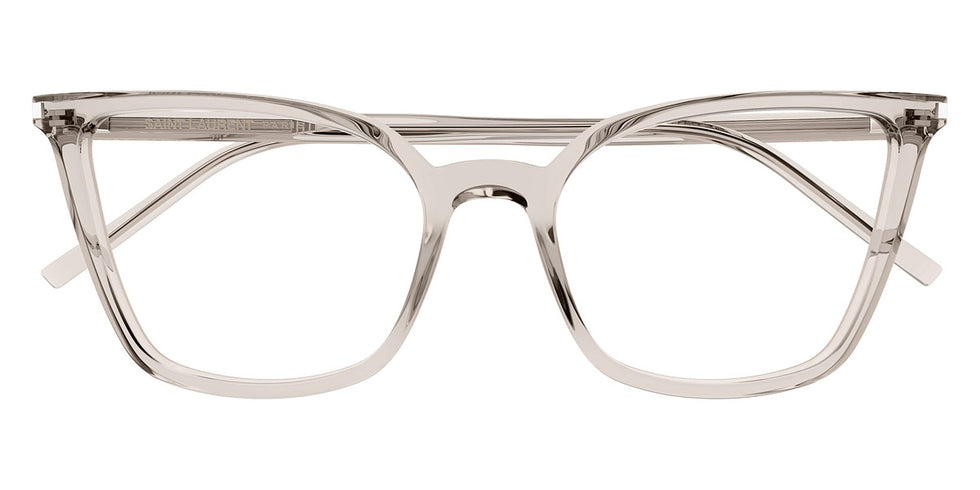 Saint Laurent® 669 SL 669 001 54 - Beige / Transparent AR Eyeglasses