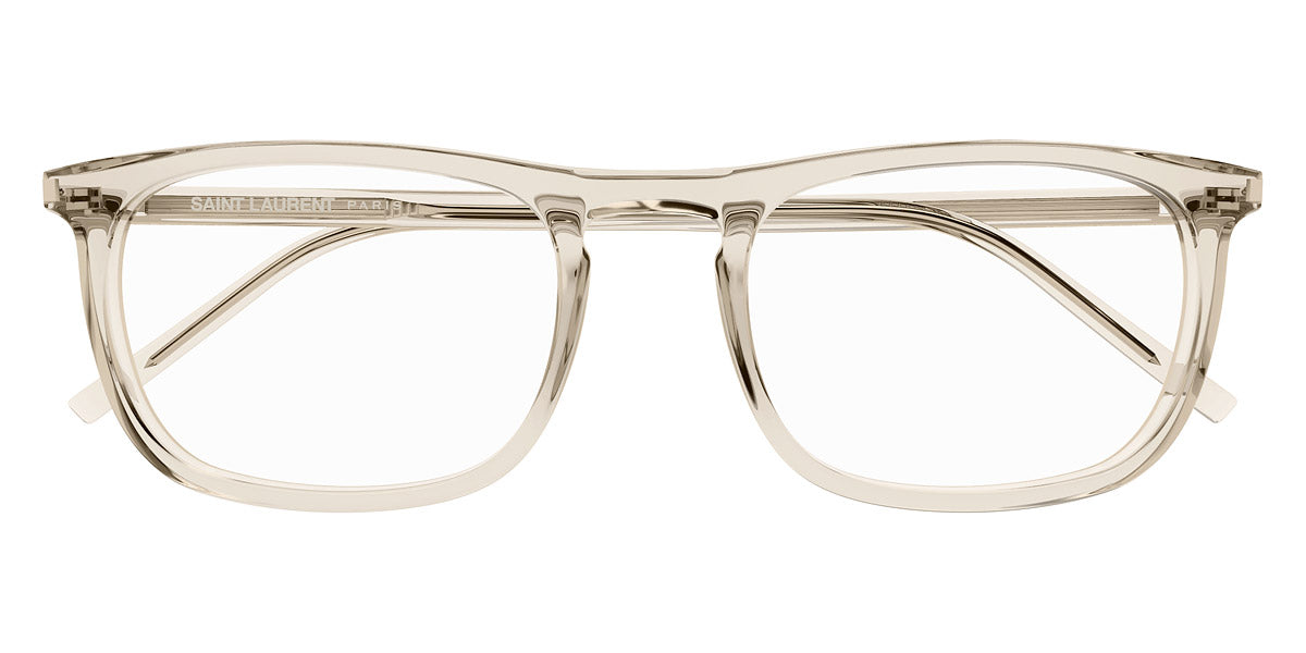Saint Laurent® 670 SL 670 003 54 - Beige / Transparent AR Eyeglasses