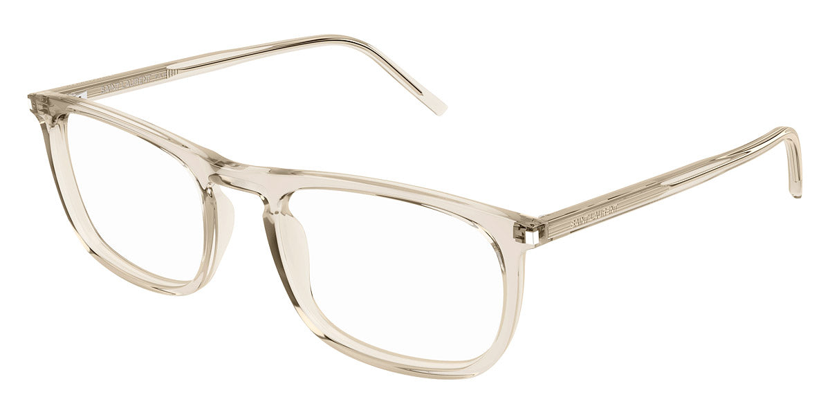 Saint Laurent® 670 SL 670 003 54 - Beige / Transparent AR Eyeglasses