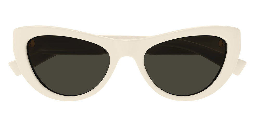 Saint Laurent® 676 SL 676 008 53 - Ivory / Gray Sunglasses