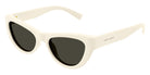 Saint Laurent® 676 SL 676 008 53 - Ivory / Gray Sunglasses