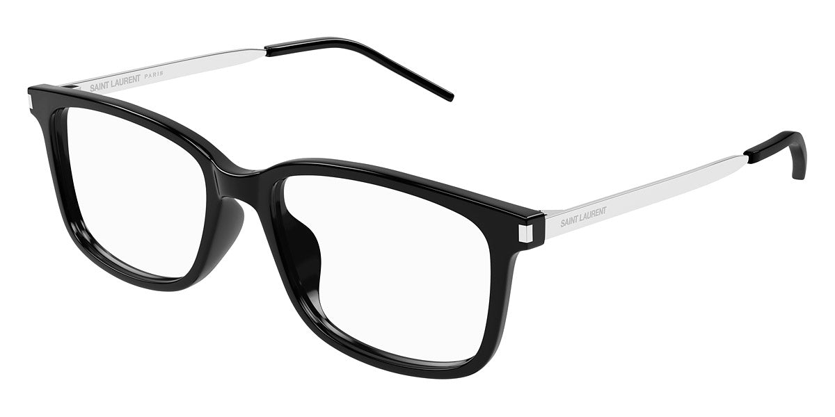 Saint Laurent® 684/F SL 684/F 001 55 - Black/Silver Eyeglasses
