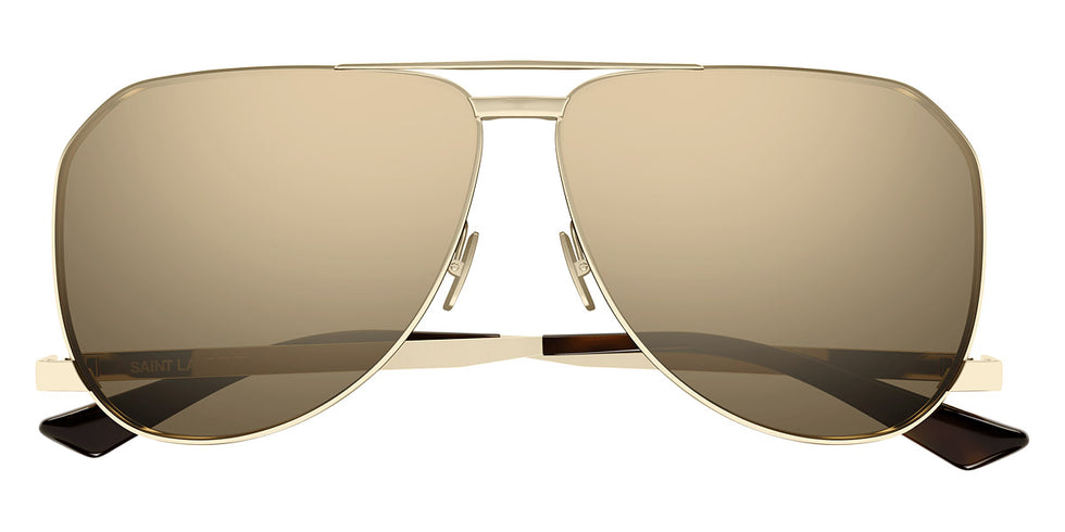 Saint Laurent® 690 DUST SL 690 DUST 004 61 - Gold / Brown Flash Sunglasses