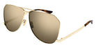 Saint Laurent® 690 DUST SL 690 DUST 004 61 - Gold / Brown Flash Sunglasses