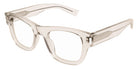 Saint Laurent® 698 SL 698 004 50 - Beige / Transparent AR Eyeglasses
