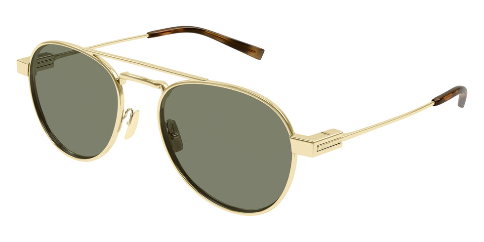 Saint Laurent® 708 SL 708 003 54 - Gold / Green Sunglasses