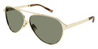 Saint Laurent® 734 SL 734 004 62 - Gold / Green Sunglasses
