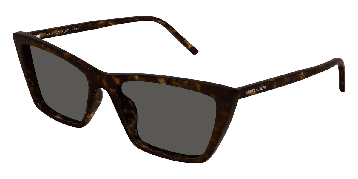 Saint Laurent® 737 MICA THIN SL 737 MICA THIN 002 54 - Havana / Gray Sunglasses