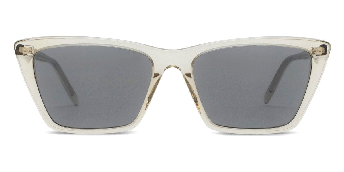 Saint Laurent® 737 MICA THIN SL 737 MICA THIN 004 54 - Beige / Silver Mirrored Sunglasses