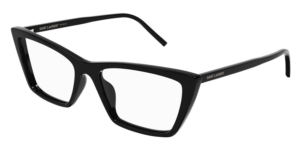 Saint Laurent® 737 MICA THIN OPT SL 737 MICA THIN OPT 001 54 - Black / Transparent AR Eyeglasses
