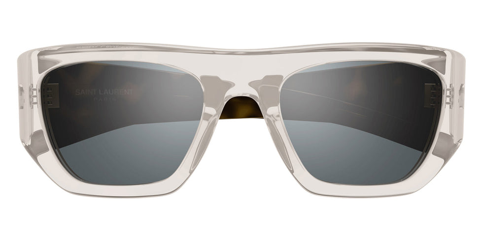 Saint Laurent® 740 SL 740 003 52 - Beige/Havana / Silver Mirrored Sunglasses
