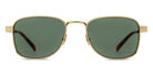 Saint Laurent® 741 SL 741 003 53 - Gold / Green Sunglasses