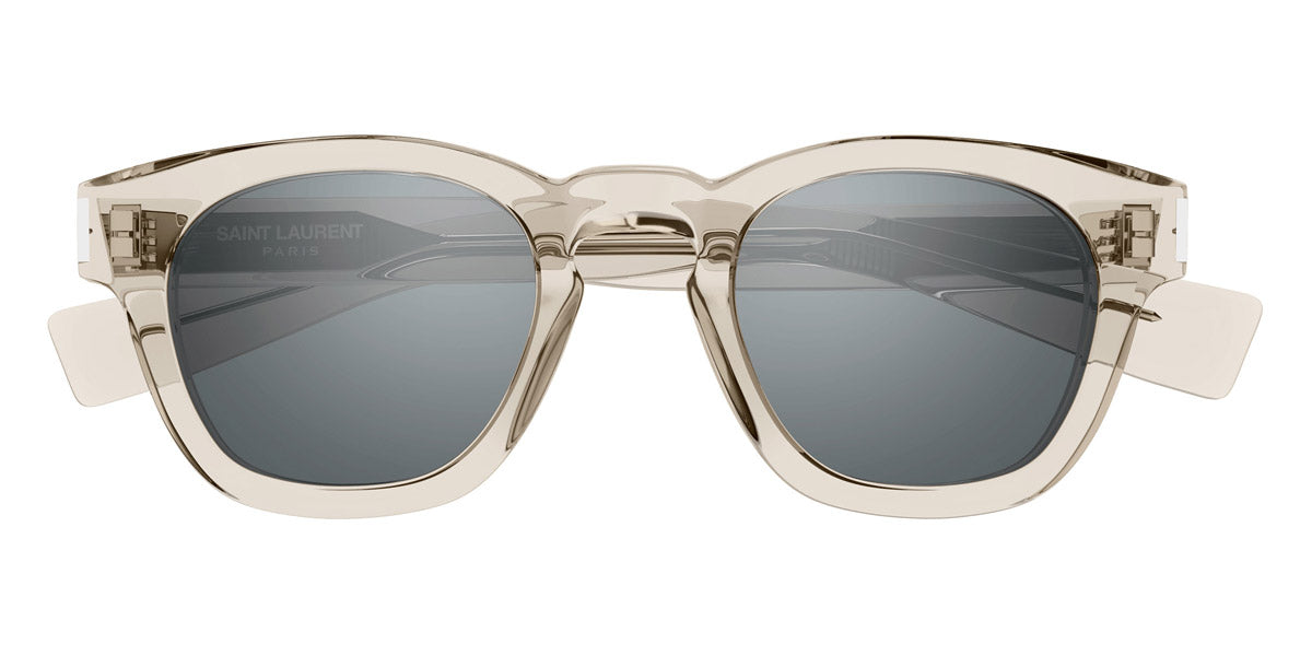 Saint Laurent® 746 SL 746 004 48 - Beige / Silver Mirrored Sunglasses