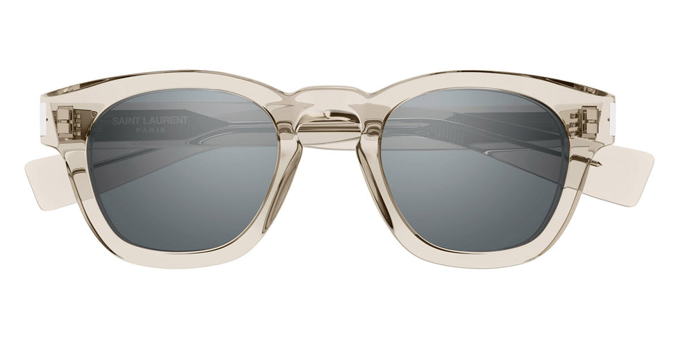 Saint Laurent® 746 SL 746 004 48 - Beige / Silver Mirrored Sunglasses