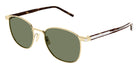 Saint Laurent® 747 SL 747 003 51 - Gold/Crystal / Green Sunglasses