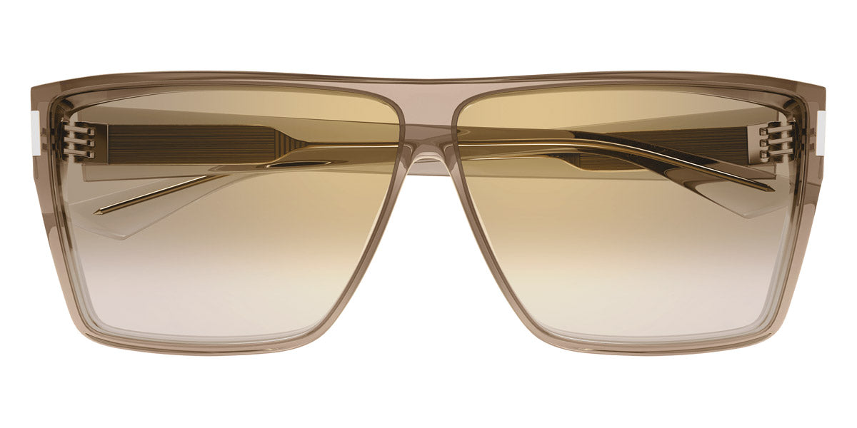 Saint Laurent® 756 SL 756 003 64 - Yellow / Brown Mirrored Sunglasses