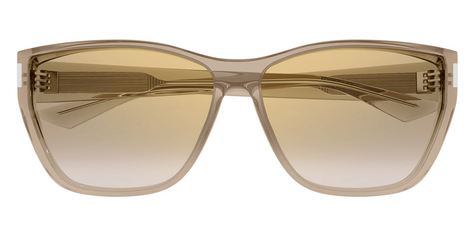Saint Laurent® 758 SL 758 003 63 - Yellow / Brown Mirrored Sunglasses