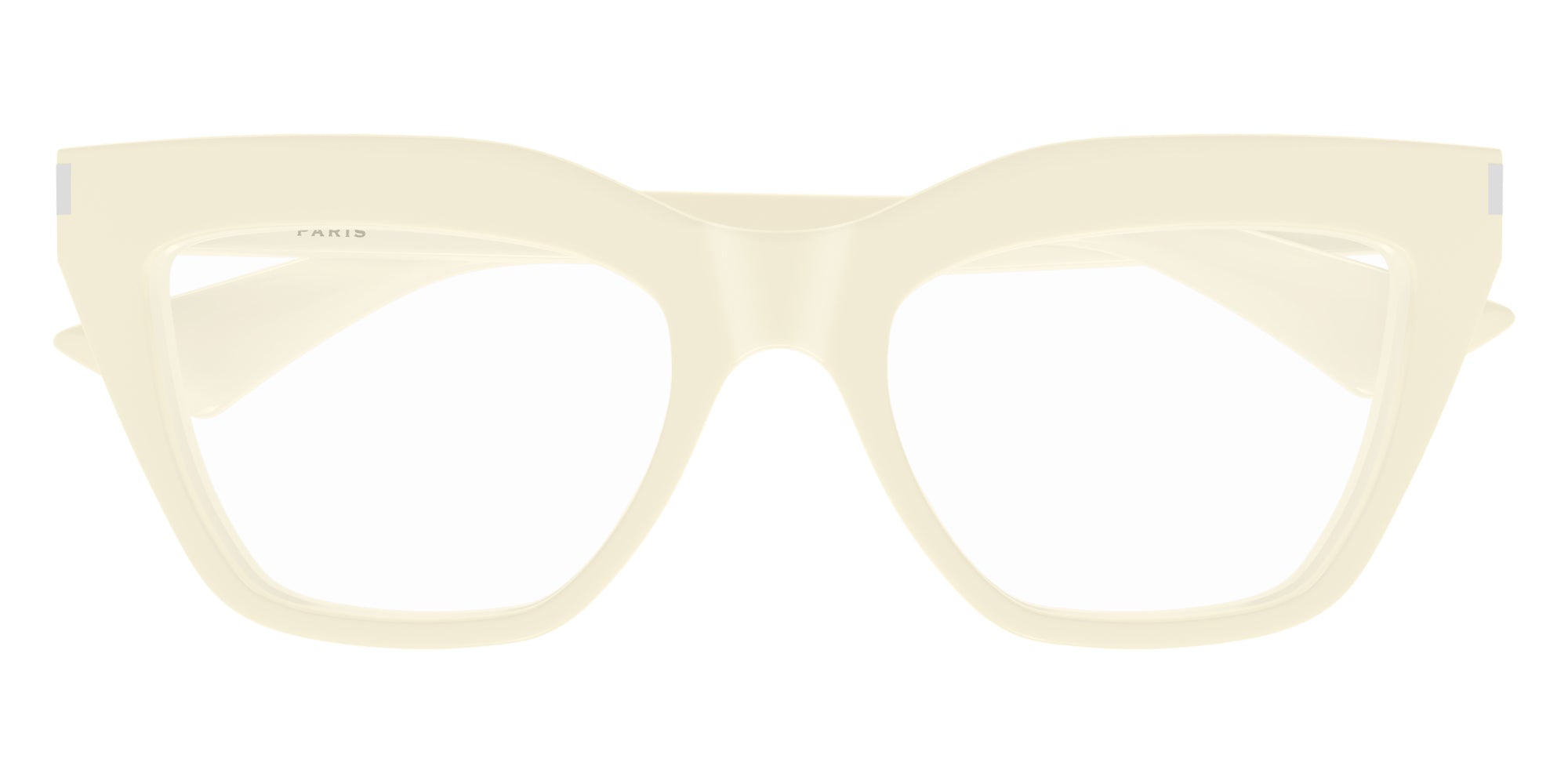 Saint Laurent® 760 SL 760 004 54 - Ivory / Transparent AR Eyeglasses