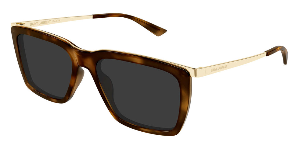 Saint Laurent® 765 SL 765 004 56 - Havana/Gold / Gray Sunglasses