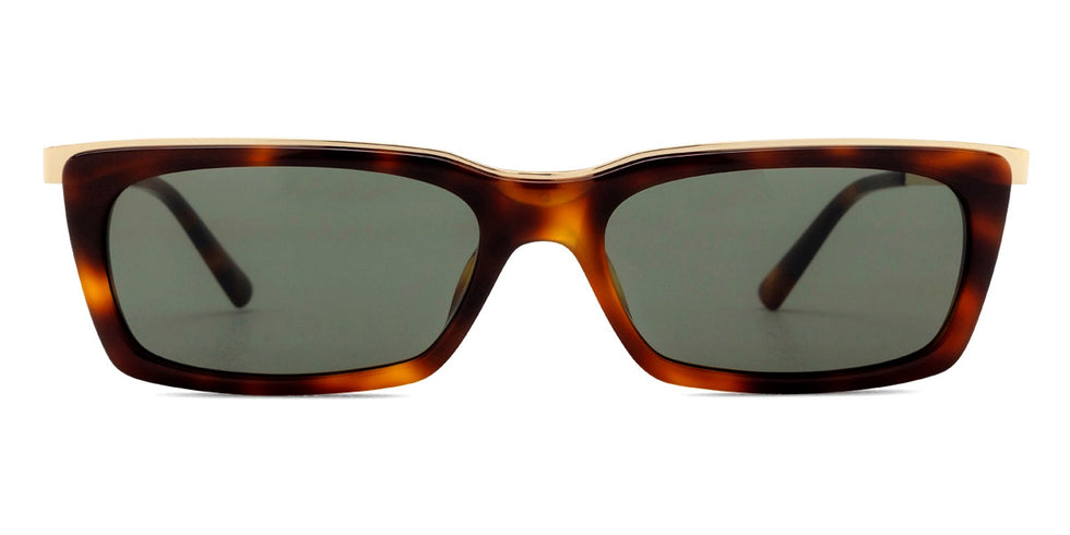 Saint Laurent® 766 SL 766 004 57 - Havana/Gold / Gray Sunglasses