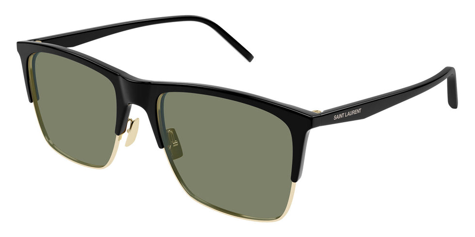 Saint Laurent® 768 SL 768 001 57 - Black / Green Sunglasses