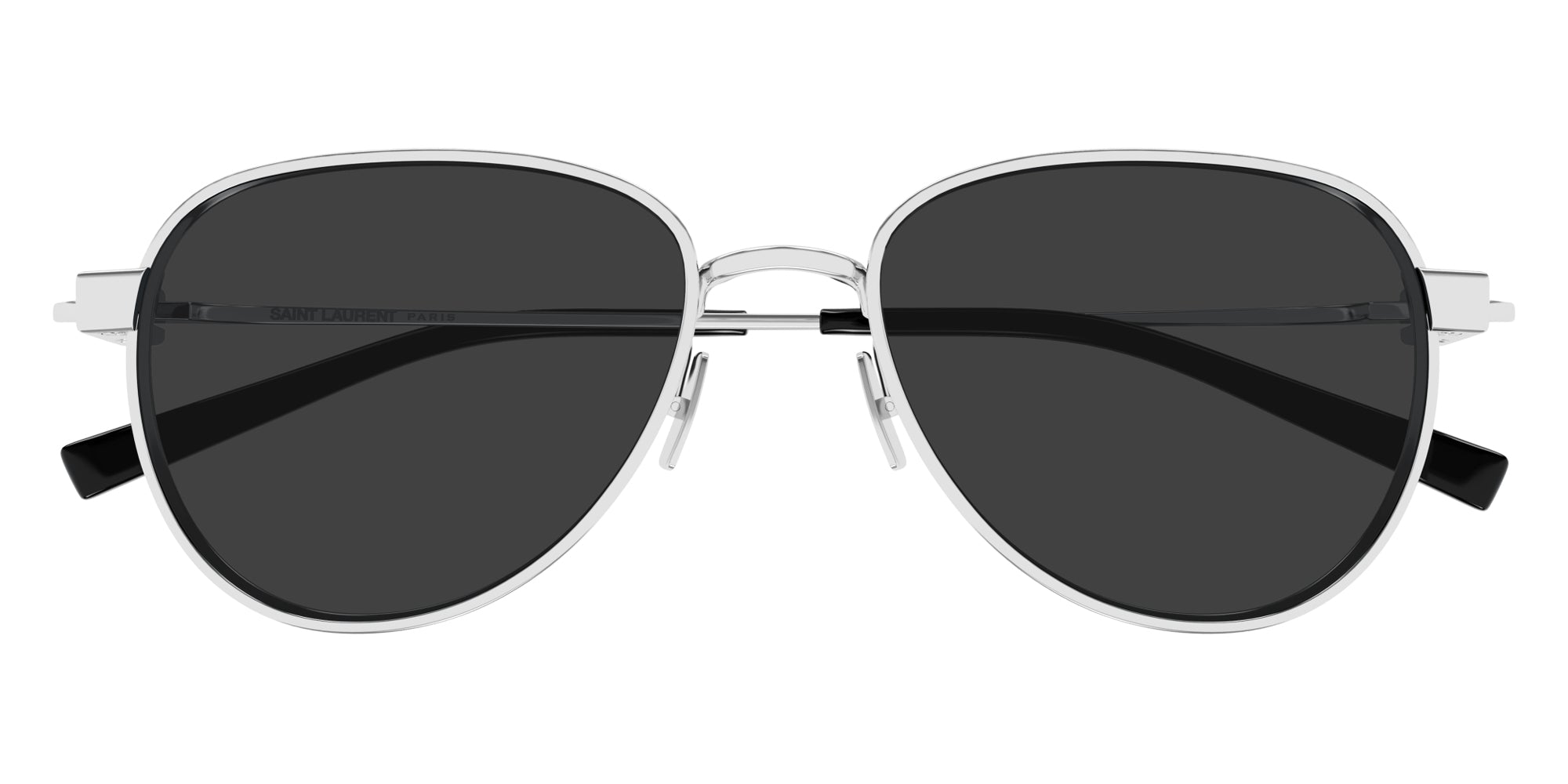 Saint Laurent® 772 SL 772 002 53 - Silver / Gray Sunglasses