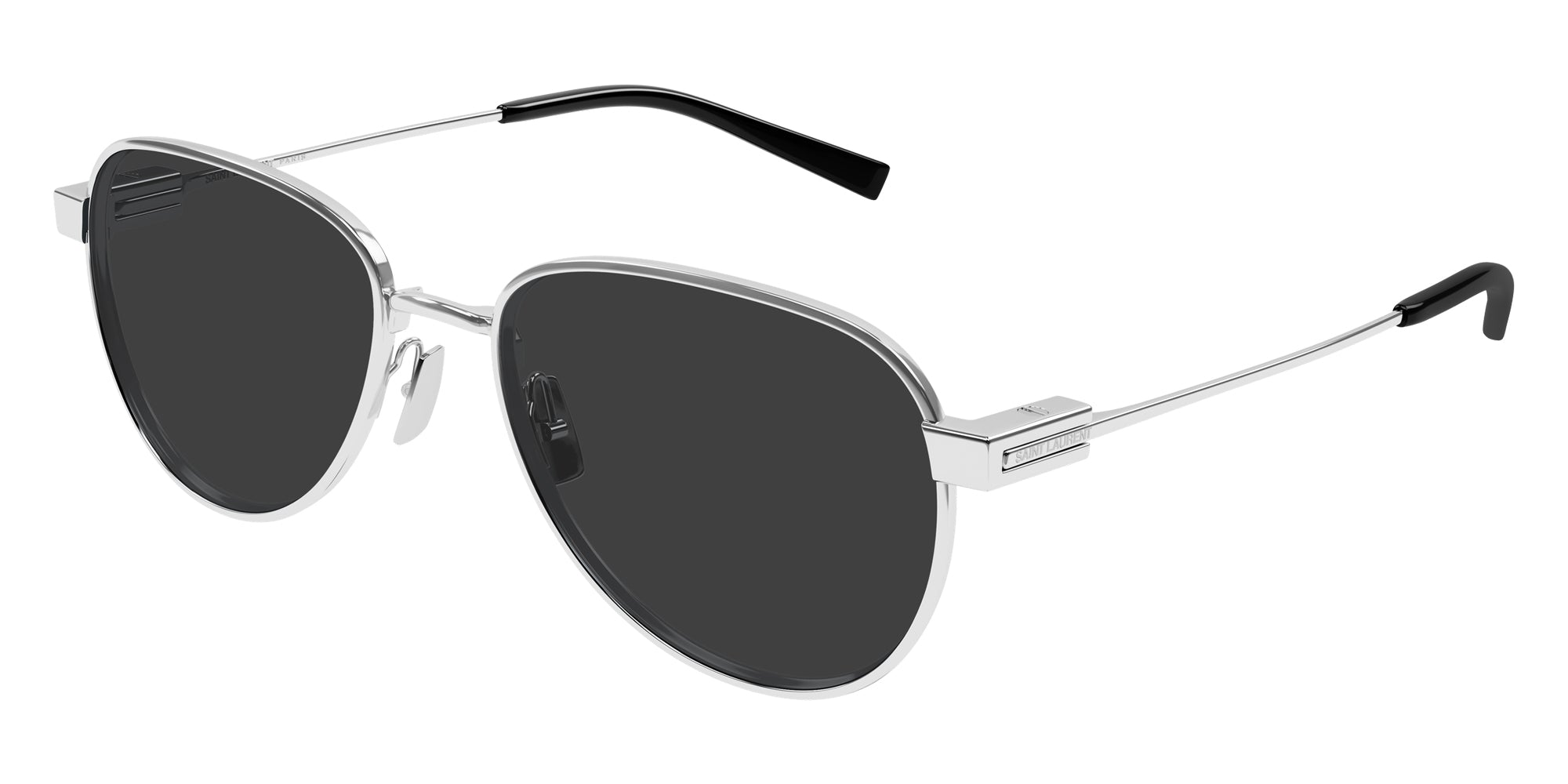 Saint Laurent® 772 SL 772 002 53 - Silver / Gray Sunglasses