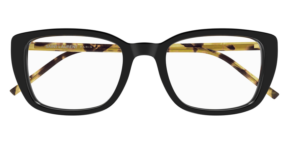 Saint Laurent® 776 SL 776 012 53 - Black/Havana / Transparent AR Eyeglasses