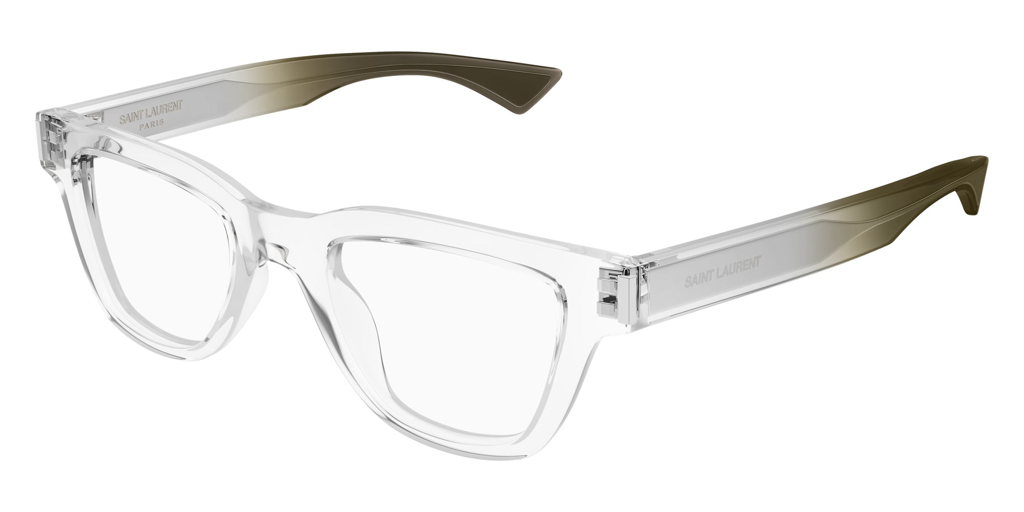 Saint Laurent® 789 JACQUES OPT SL 789 JACQUES OPT 004 47 - Crystal / Transparent AR Eyeglasses