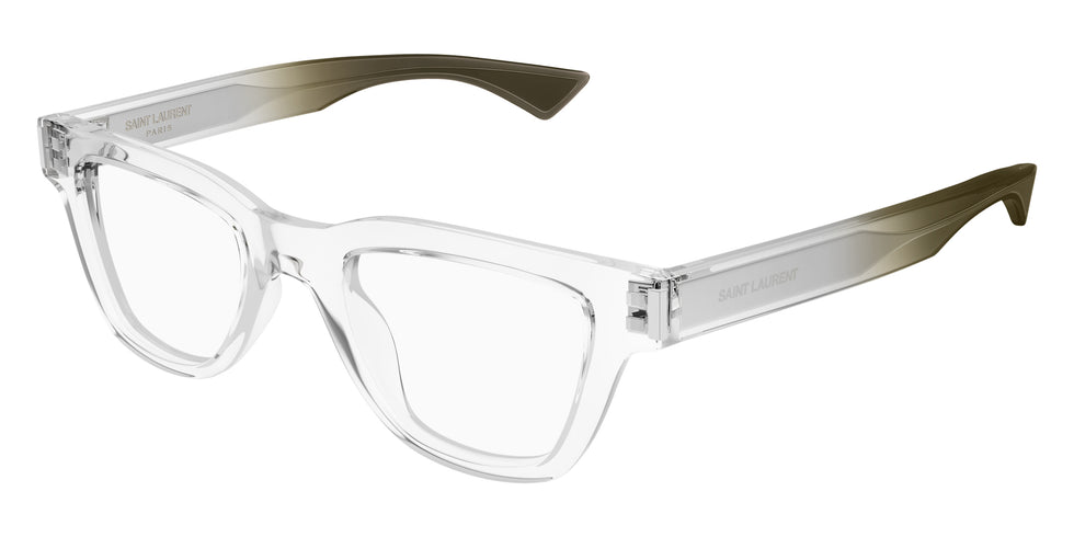 Saint Laurent® 789 JACQUES OPT SL 789 JACQUES OPT 004 47 - Crystal / Transparent AR Eyeglasses