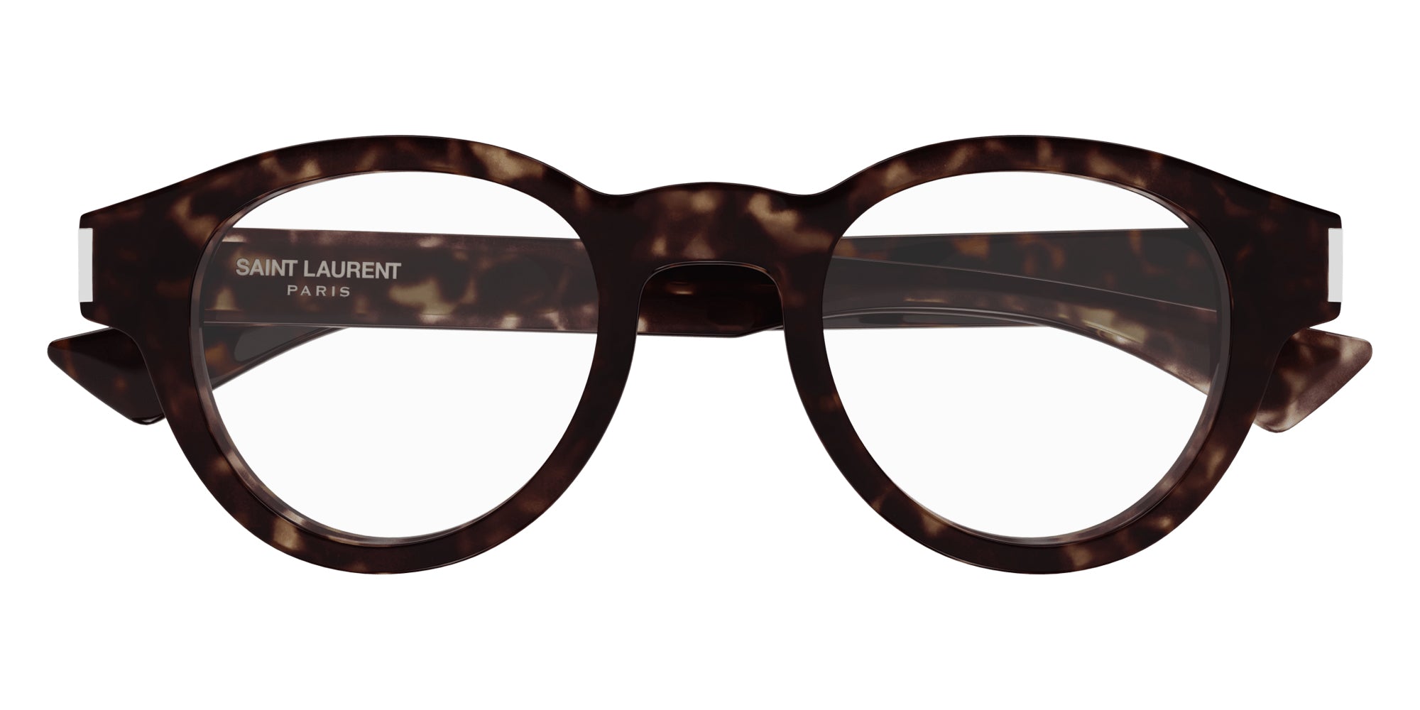 Saint Laurent® 792 SL 792 002 46 - Havana/Crystal / Transparent AR Eyeglasses