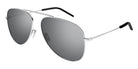 Saint Laurent® 800 SL 800 003 59 - Silver / Silver Mirrored Sunglasses