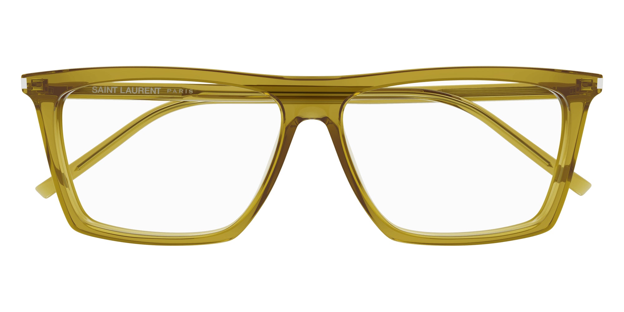 Saint Laurent® 803 SL 803 011 59 - Green / Transparent AR Eyeglasses