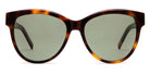 Saint Laurent® M107 SL M107 003 55 - Havana / Green Sunglasses