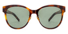 Saint Laurent® M107/K SL M107/K 003 56 - Havana / Green Sunglasses