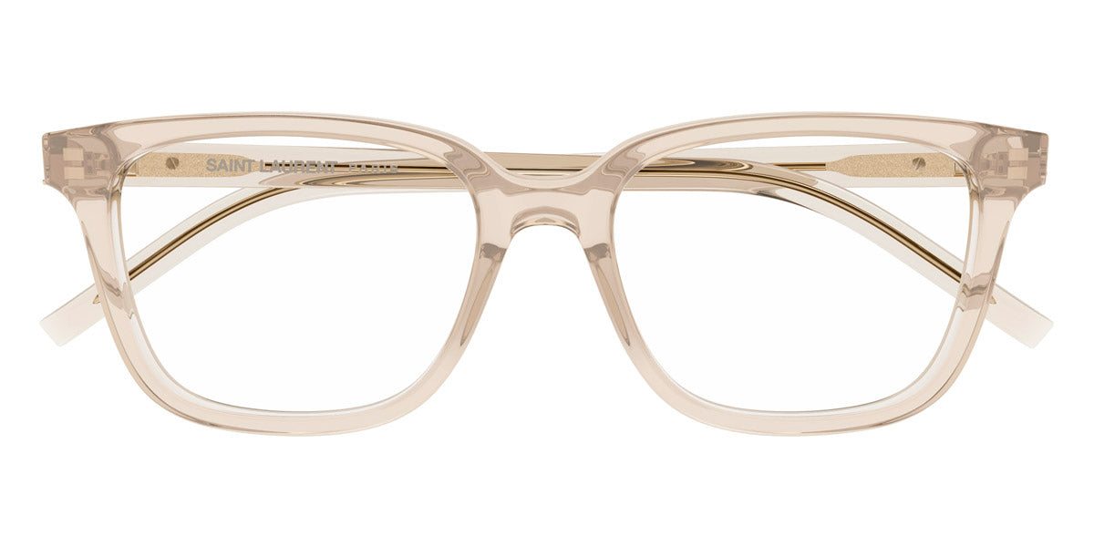 Saint Laurent® M110/F SL M110/F 003 53 - Nude / Transparent AR Eyeglasses