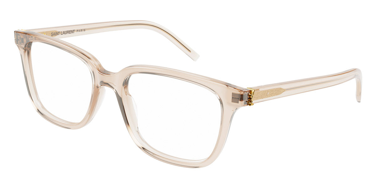 Saint Laurent® M110/F SL M110/F 003 53 - Nude / Transparent AR Eyeglasses