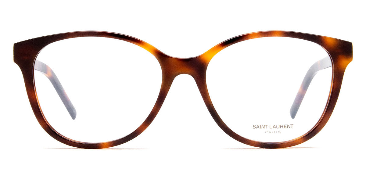 Saint Laurent® M112 SL M112 002 54 - Havana / Transparent AR Eyeglasses