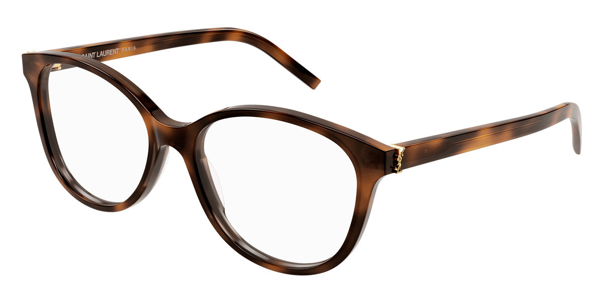 Saint Laurent® M112 SL M112 002 54 - Havana / Transparent AR Eyeglasses