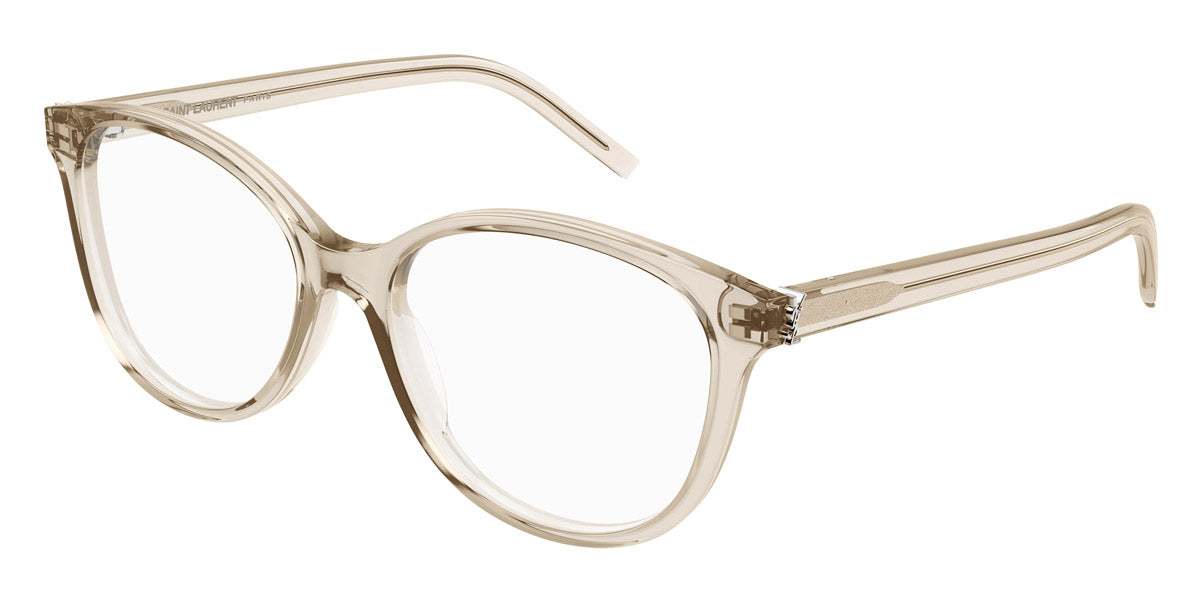 Saint Laurent® M112 SL M112 004 54 - Beige / Transparent AR Eyeglasses