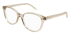 Saint Laurent® M112 SL M112 004 54 - Beige / Transparent AR Eyeglasses