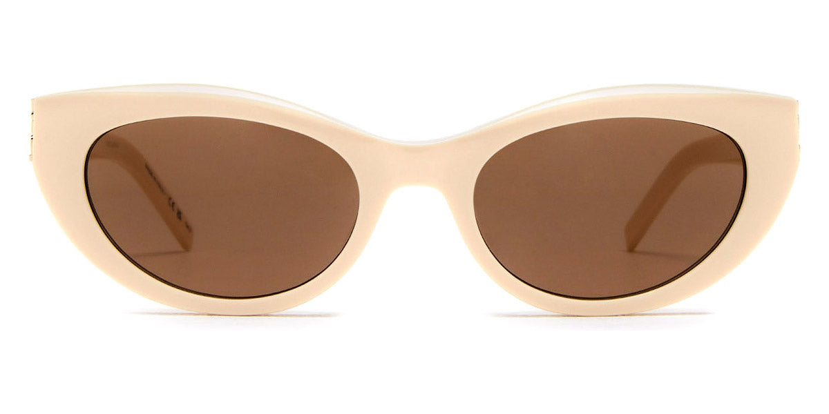 Saint Laurent® M115 SL M115 004 54 - Ivory / Brown Sunglasses