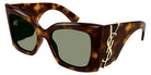 Saint Laurent® M119 BLAZE SL M119 BLAZE 002 54 - Havana / Green Sunglasses