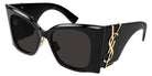 Saint Laurent® M119/F BLAZE SL M119/F BLAZE 001 53 - Black / Black Sunglasses