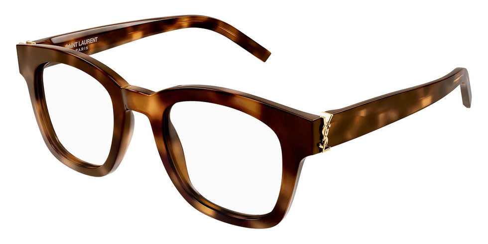 Saint Laurent® M124 OPT SL M124 OPT 002 49 - Havana / Transparent AR Eyeglasses