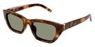 Saint Laurent® M127/F SL M127/F 003 53 - Havana / Green Sunglasses